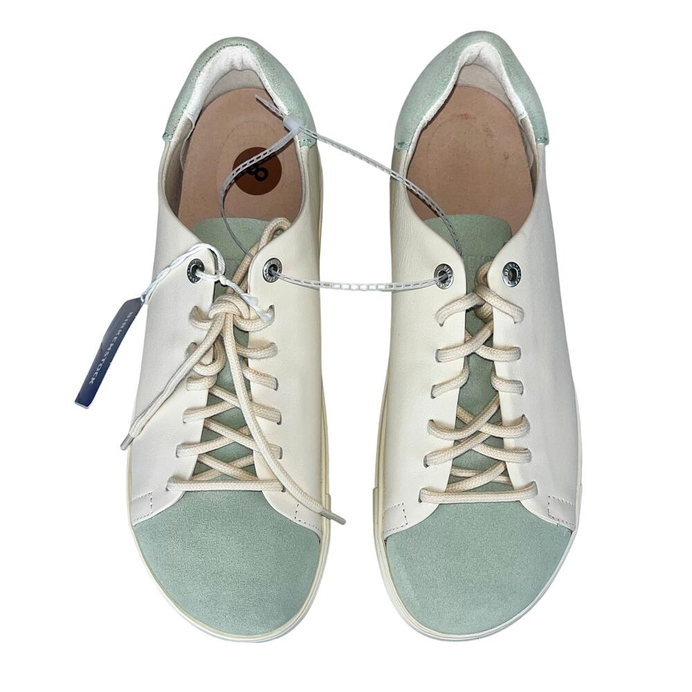 Birkenstock Bend Low Decon Pop “Eggshell/Matcha” EU 39 (US W8/8.5) Leather Suede